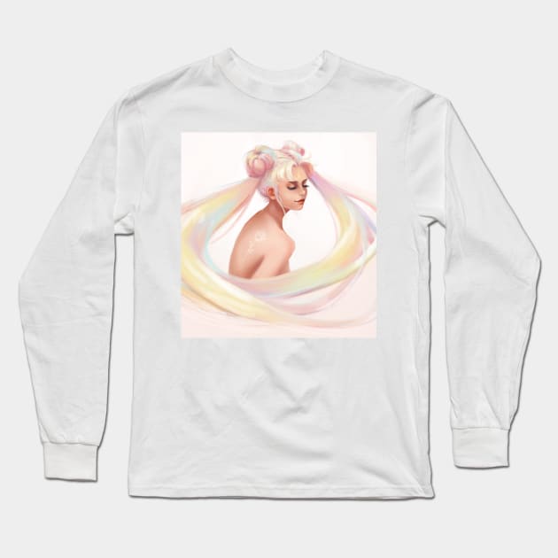 Sailor Moon - Usagi Tsukino Long Sleeve T-Shirt by Brit K. Caley